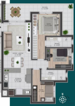Imagem Apartamento com 3 Quartos à Venda, 106 m² em Nossa Senhora De Lourdes - Caxias Do Sul Imagem Apartamento com 3 Quartos à Venda, 106 m² em Nossa Senhora De Lourdes - Caxias Do Sul
