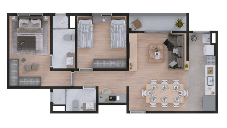 Imagem Apartamento com 2 Quartos à Venda, 49 m² em Medeiros - Jundiaí Imagem Apartamento com 2 Quartos à Venda, 49 m² em Medeiros - Jundiaí
