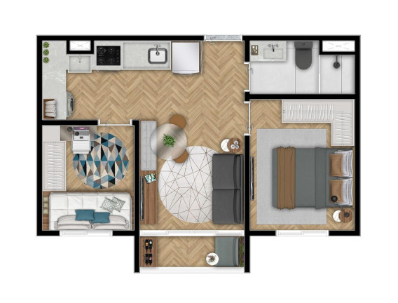 Imagem Apartamento com 2 Quartos à Venda, 35 m² em Ipiranga - São Paulo