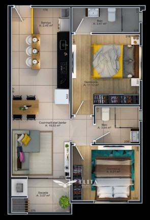 Imagem Apartamento com 2 Quartos à Venda, 50 m² em Nossa Senhora De Fátima - Penha