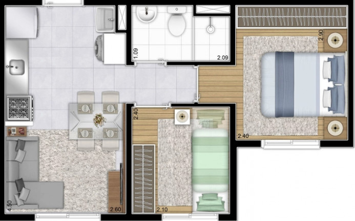Imagem Apartamento com 2 Quartos à Venda, 32 m² em Piqueri - São Paulo Imagem Apartamento com 2 Quartos à Venda, 32 m² em Piqueri - São Paulo