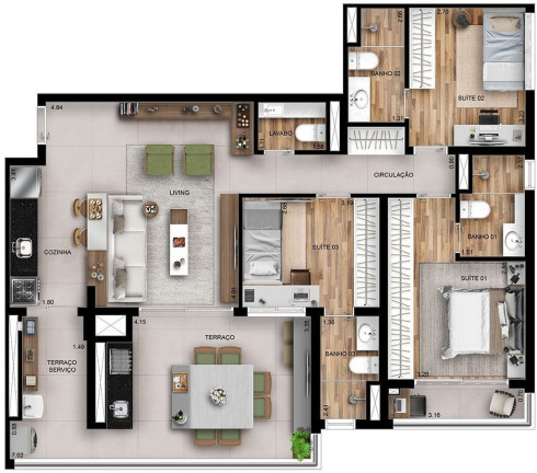 Imagem Apartamento com 3 Quartos à Venda, 112 m² em Tatuapé - São Paulo Imagem Apartamento com 3 Quartos à Venda, 112 m² em Tatuapé - São Paulo
