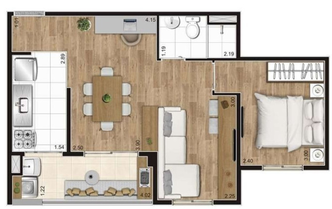 Imagem Apartamento com 2 Quartos à Venda, 45 m² em Vila Moraes - São Paulo