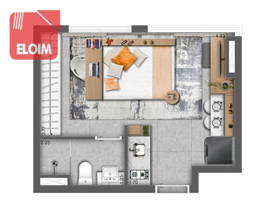 Imagem Studio com 1 Quarto à Venda, 25 m² em Pinheiros - São Paulo Imagem Studio com 1 Quarto à Venda, 25 m² em Pinheiros - São Paulo