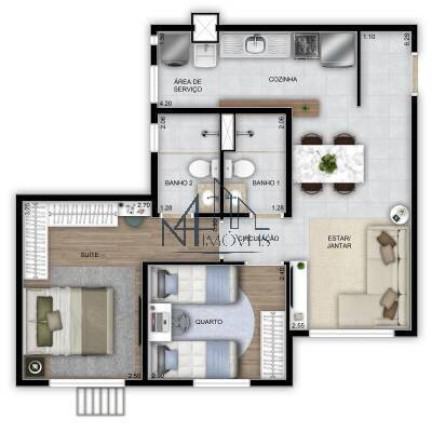 Imagem Apartamento com 2 Quartos à Venda, em Vila Luciana - Goiânia Imagem Apartamento com 2 Quartos à Venda, em Vila Luciana - Goiânia