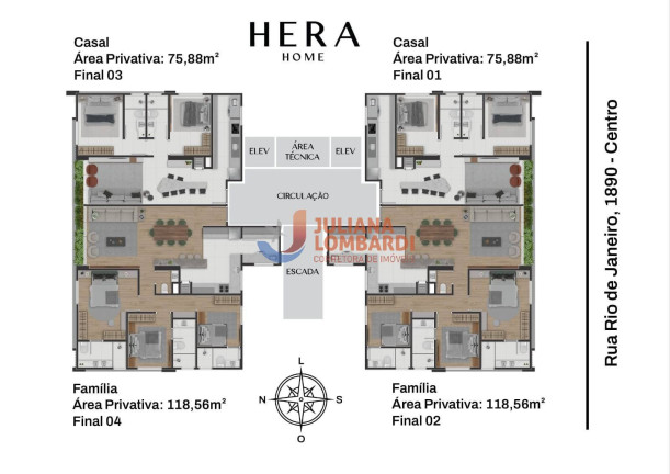 Imagem Apartamento com 2 Quartos à Venda, 75 m² em Centro - Cascavel Imagem Apartamento com 2 Quartos à Venda, 75 m² em Centro - Cascavel