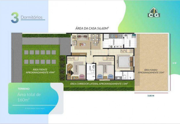 Imagem Casa de Condomínio com 2 Quartos à Venda, 45 m² em Tarumã Açu - Manaus