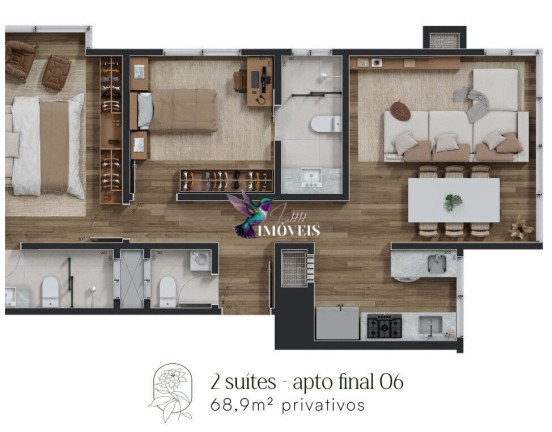 Imagem Apartamento com 2 Quartos à Venda, 74 m² em Centro - Canela Imagem Apartamento com 2 Quartos à Venda, 74 m² em Centro - Canela