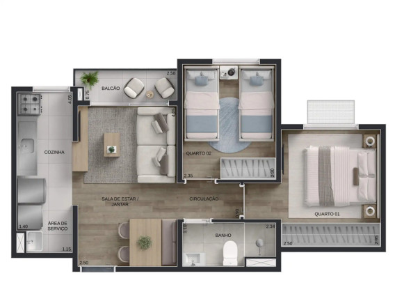 Imagem Apartamento com 2 Quartos à Venda, 42 m² em Parque Amazônia - Goiânia Imagem Apartamento com 2 Quartos à Venda, 42 m² em Parque Amazônia - Goiânia