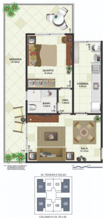 Imagem Apartamento com 1 Quarto à Venda, em Centro - Cabo Frio Imagem Apartamento com 1 Quarto à Venda, em Centro - Cabo Frio