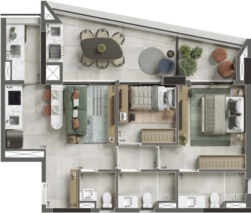 Imagem Cobertura com 3 Quartos à Venda, 233 m² em Ibirapuera - São Paulo Imagem Cobertura com 3 Quartos à Venda, 233 m² em Ibirapuera - São Paulo