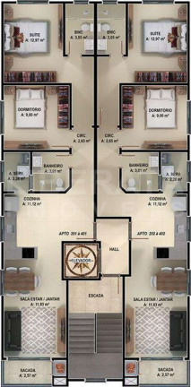Imagem Apartamento com 2 Quartos à Venda, 72 m² em Centro - Navegantes