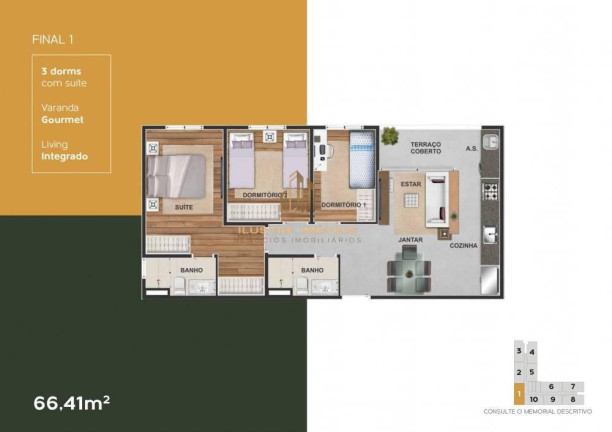 Imagem Apartamento com 3 Quartos à Venda, 66 m² em Vila São Luiz (valparaízo) - Barueri