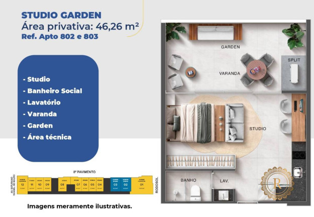 Imagem Studio com 1 Quarto à Venda, 24 m² em Praia De Itaparica - Vila Velha Imagem Studio com 1 Quarto à Venda, 24 m² em Praia De Itaparica - Vila Velha