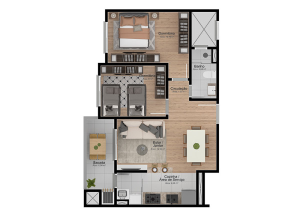 Imagem Apartamento com 1 Quarto à Venda, 45 m² em Freitas - Sapucaia Do Sul Imagem Apartamento com 1 Quarto à Venda, 45 m² em Freitas - Sapucaia Do Sul