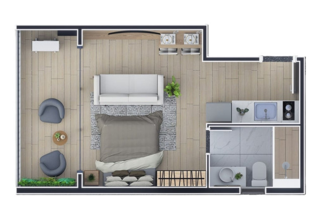 Imagem Studio com 1 Quarto à Venda, 24 m² em Paraíso - São Paulo Imagem Studio com 1 Quarto à Venda, 24 m² em Paraíso - São Paulo