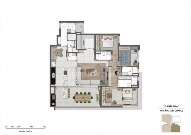Imagem Apartamento com 3 Quartos à Venda, 149 m² em Moema - São Paulo Imagem Apartamento com 3 Quartos à Venda, 149 m² em Moema - São Paulo