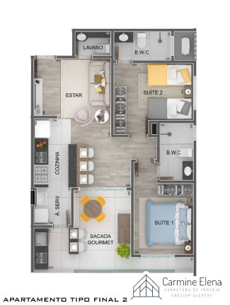 Imagem Apartamento com 2 Quartos à Venda, 70 m² em Itaguá - Ubatuba