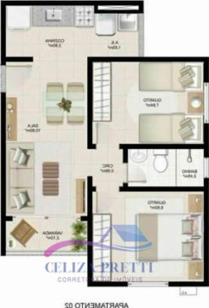 Imagem Apartamento com 2 Quartos à Venda, 45 m² em Ataíde - Vila Velha