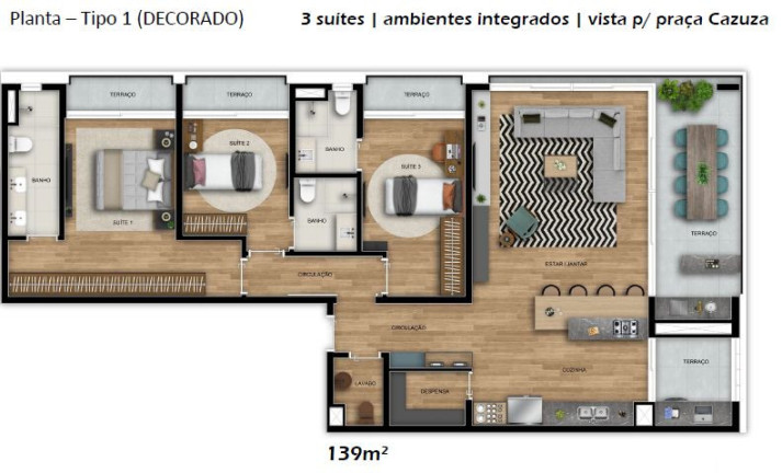 Apartamento com 3 Quartos à Venda, 127 m² em Vila Madalena - São Paulo