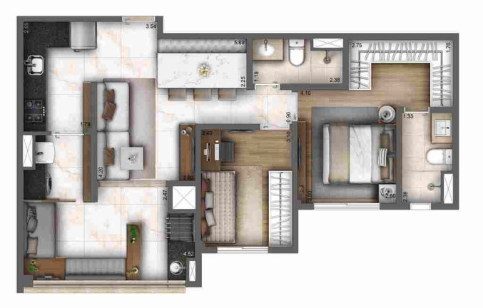 Imagem Apartamento com 2 Quartos à Venda, 71 m² em Ipiranga - São Paulo