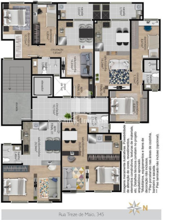 Imagem Apartamento com 2 Quartos à Venda, 61 m² em Centro - Caxias Do Sul Imagem Apartamento com 2 Quartos à Venda, 61 m² em Centro - Caxias Do Sul