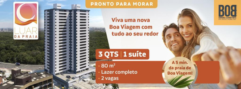 Apartamento com 3 Quartos à Venda, 80 m² em Boa Viagem - Recife