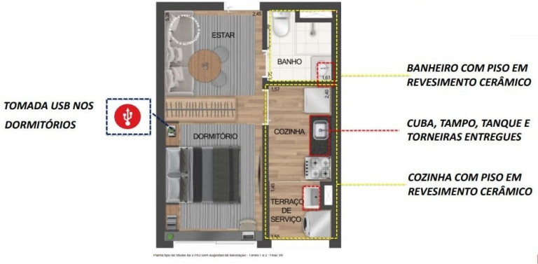 Imagem Imóvel com 1 Quarto à Venda, 30 m² em Ipiranga - São Paulo