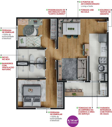 Imagem Apartamento com 2 Quartos à Venda, em São Bernardo - Campinas Imagem Apartamento com 2 Quartos à Venda, em São Bernardo - Campinas
