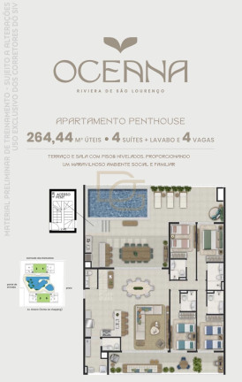 Imagem Cobertura com 4 Quartos à Venda, 264 m² em Riviera - Bertioga Imagem Cobertura com 4 Quartos à Venda, 264 m² em Riviera - Bertioga