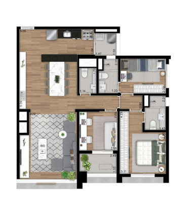 Imagem Apartamento com 3 Quartos à Venda, 97 m² em Perdizes - São Paulo Imagem Apartamento com 3 Quartos à Venda, 97 m² em Perdizes - São Paulo