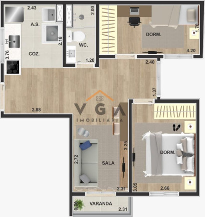 Imagem Apartamento com 2 Quartos à Venda, 45 m² em Jardim Brasília (zona Leste) - São Paulo Imagem Apartamento com 2 Quartos à Venda, 45 m² em Jardim Brasília (zona Leste) - São Paulo