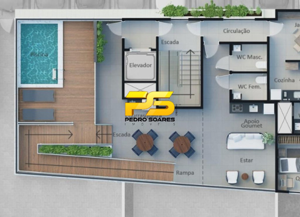 Imagem Apartamento com 2 Quartos à Venda, 53 m² em Bancários - João Pessoa
