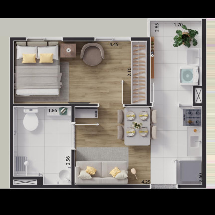 Imagem Imóvel com 2 Quartos à Venda, 33 m² em Jardim São Paulo(zona Leste) - São Paulo