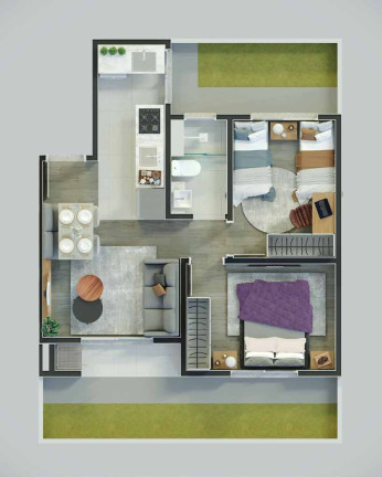 Imagem Apartamento com 2 Quartos à Venda, 42 m² em Restinga - Porto Alegre Imagem Apartamento com 2 Quartos à Venda, 42 m² em Restinga - Porto Alegre
