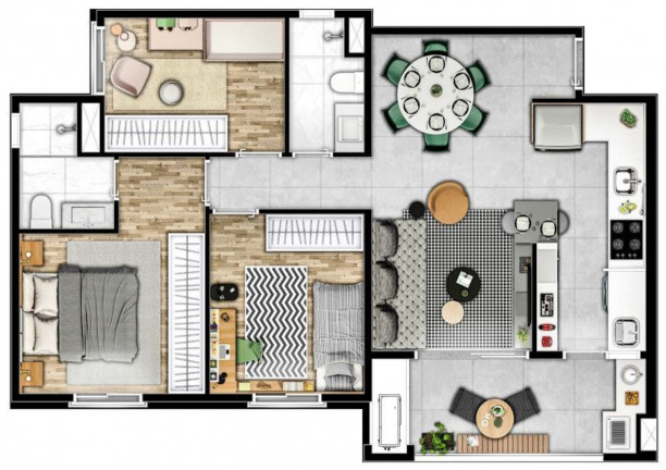 Imagem Imóvel com 3 Quartos à Venda, 76 m² em Swiss Park - Campinas Imagem Imóvel com 3 Quartos à Venda, 76 m² em Swiss Park - Campinas