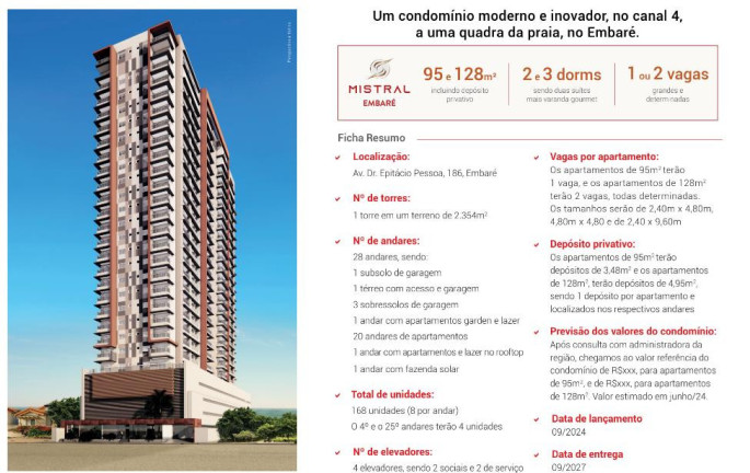 Imagem Apartamento com 2 Quartos à Venda, 96 m² em Embaré - Santos