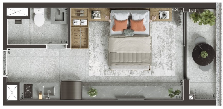 Imagem Apartamento à Venda, 28 m² em Vila Olímpia - São Paulo Imagem Apartamento à Venda, 28 m² em Vila Olímpia - São Paulo