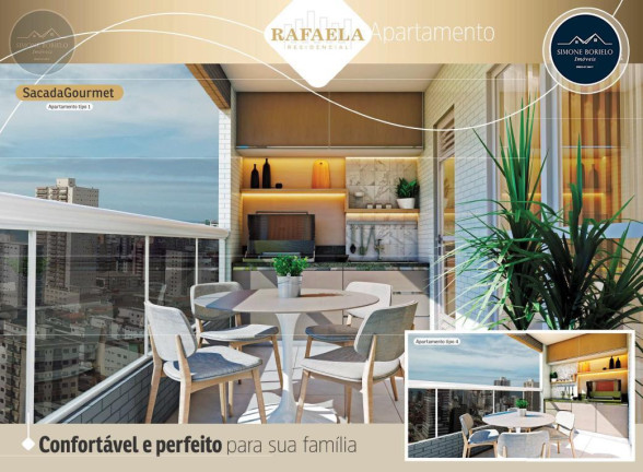 Imagem Imóvel com 2 Quartos à Venda, 70 m² em Guilhermina - Praia Grande