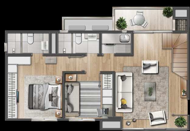 Imagem Imóvel com 2 Quartos à Venda, 130 m² em Menino Deus - Porto Alegre