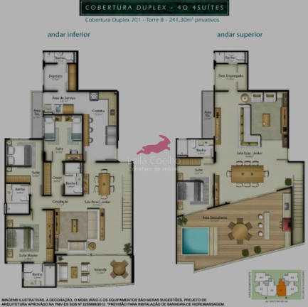 Imagem Cobertura com 4 Quartos à Venda, 287 m² em Jardim Camburi - Vitória Imagem Cobertura com 4 Quartos à Venda, 287 m² em Jardim Camburi - Vitória