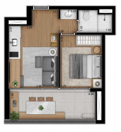 Imagem Apartamento com 1 Quarto à Venda, 37 m² em Vila Monte Alegre - São Paulo Imagem Apartamento com 1 Quarto à Venda, 37 m² em Vila Monte Alegre - São Paulo