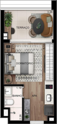 Imagem Apartamento à Venda, 28 m² em Perdizes - São Paulo