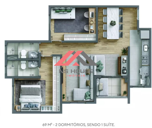 Imagem Imóvel com 2 Quartos à Venda, 69 m² em Rudge Ramos - São Bernardo Do Campo Imagem Imóvel com 2 Quartos à Venda, 69 m² em Rudge Ramos - São Bernardo Do Campo
