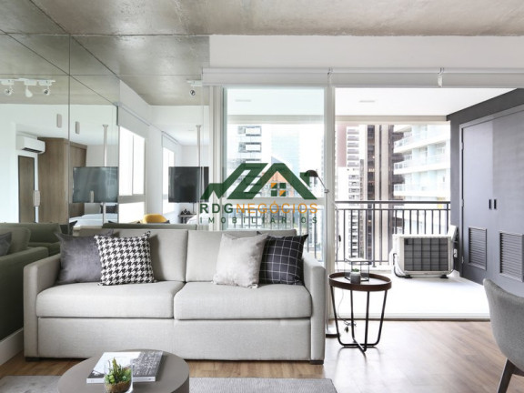 Imagem Apartamento com 1 Quarto para Alugar, 63 m² em Cidade Monções - São Paulo Imagem Apartamento com 1 Quarto para Alugar, 63 m² em Cidade Monções - São Paulo