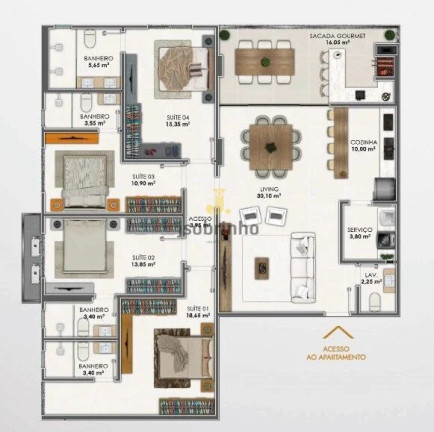 Imagem Apartamento com 3 Quartos à Venda, 95 m² em Meia Praia - Itapema Imagem Apartamento com 3 Quartos à Venda, 95 m² em Meia Praia - Itapema