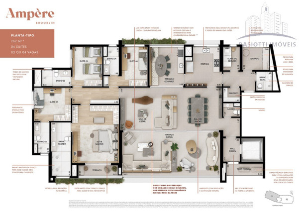 Imagem Imóvel com 4 Quartos à Venda, 262 m² em Brooklin Paulista - São Paulo Imagem Imóvel com 4 Quartos à Venda, 262 m² em Brooklin Paulista - São Paulo