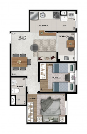 Imagem Apartamento com 2 Quartos à Venda, 48 m² em Itaquera - São Paulo Imagem Apartamento com 2 Quartos à Venda, 48 m² em Itaquera - São Paulo