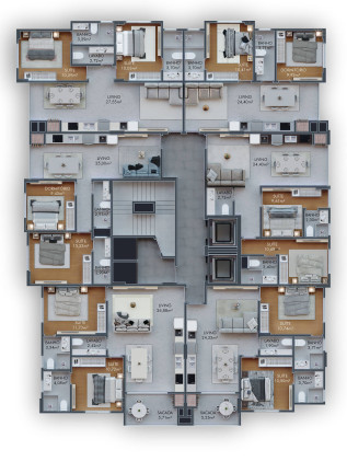 Imagem Apartamento com 2 Quartos à Venda, 61 m² em Morretes - Itapema