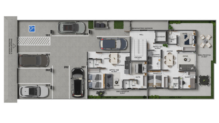 Imagem Apartamento com 3 Quartos à Venda, 105 m² em Bessa - João Pessoa Imagem Apartamento com 3 Quartos à Venda, 105 m² em Bessa - João Pessoa